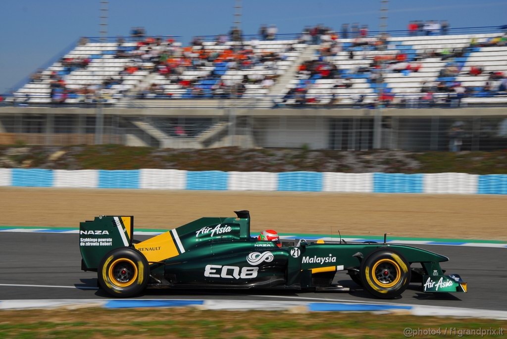 Jerez Test Febbraio 2011, 10/2/2011- Jarno Trulli (ITA), Team Lotus, TL11 