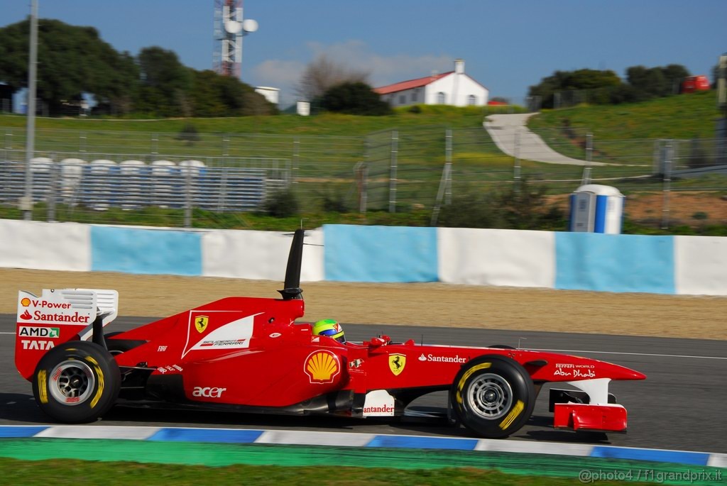 Jerez Test Febbraio 2011, 10/2/2011- Felipe Massa (BRA), Ferrari, F150 