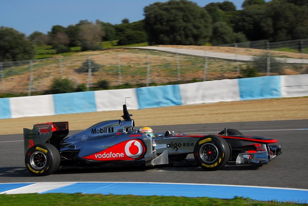 Jerez Test Febbraio 2011, 10/2/2011- Lewis Hamilton (GBR), McLaren  Mercedes, MP4-26 