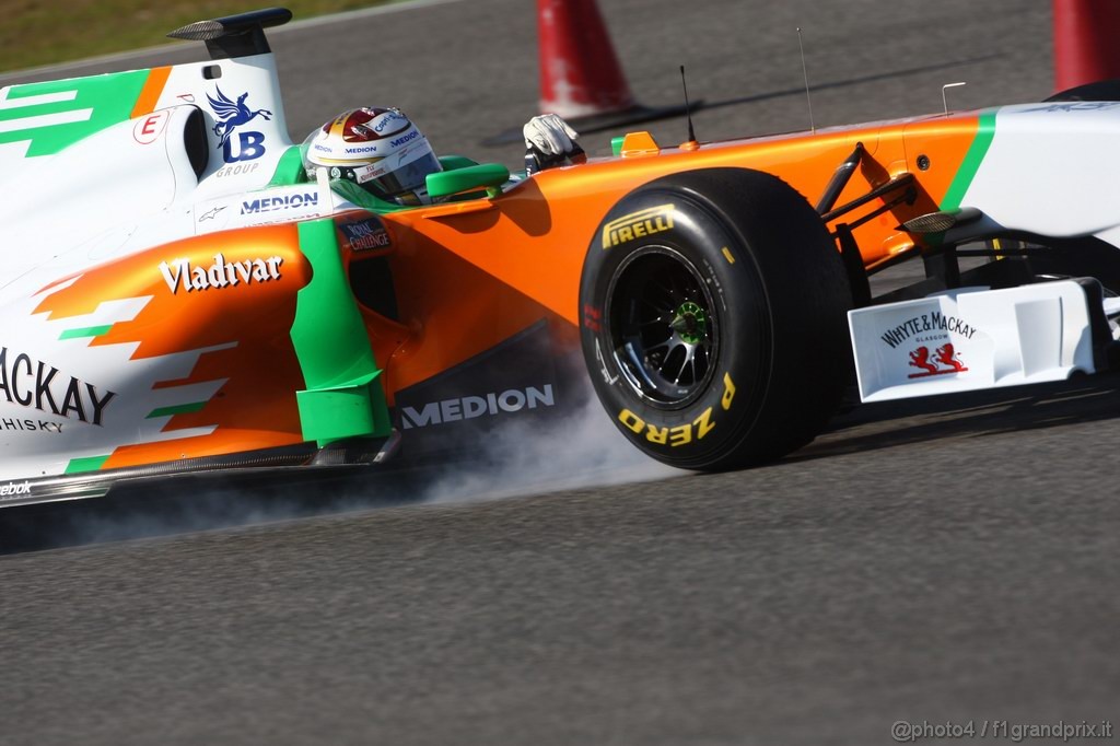 Jerez Test Febbraio 2011, 10/2/2011- Adrian Sutil (GER), Force India F1 Team, VJM04 