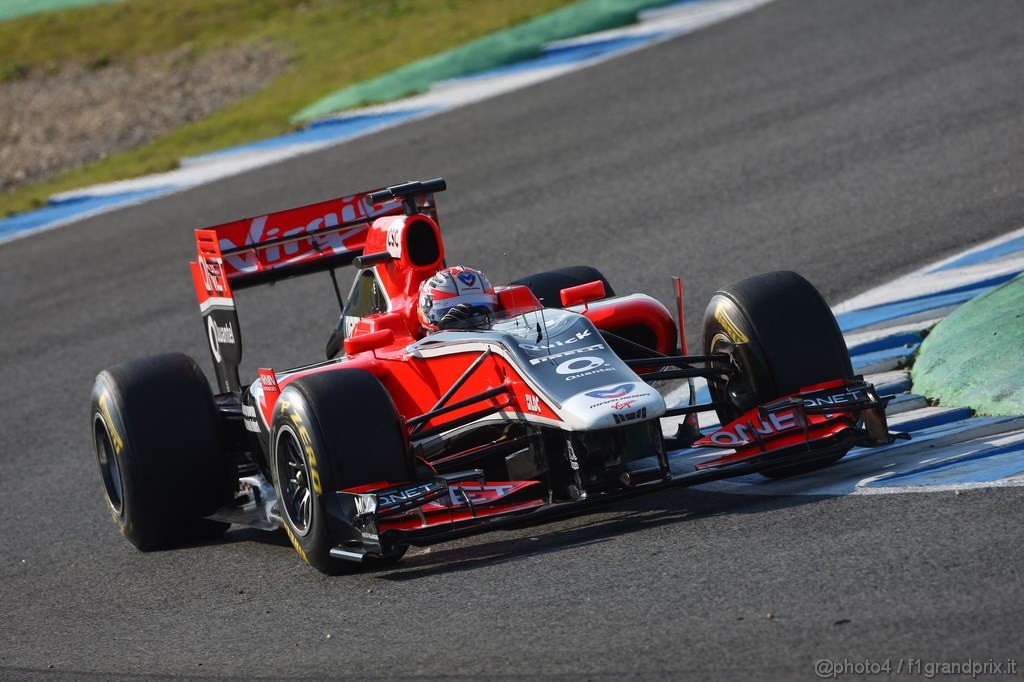 Jerez Test Febbraio 2011, 10/2/2011- Timo Glock (GER), Marussia Virgin Racing VR-02 