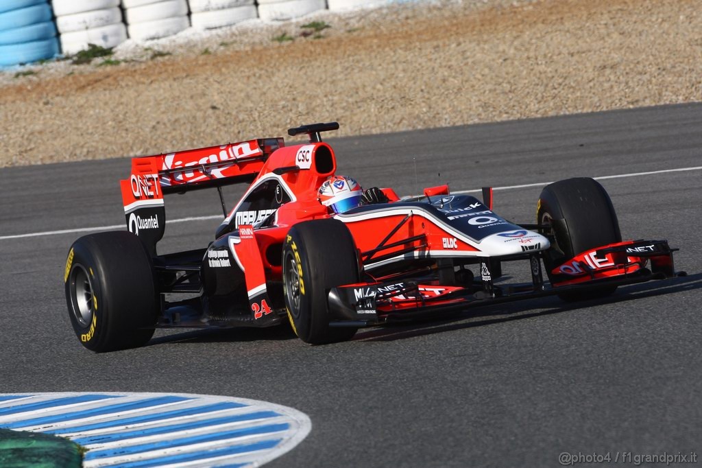 Jerez Test Febbraio 2011, 10/2/2011- Timo Glock (GER), Marussia Virgin Racing VR-02 