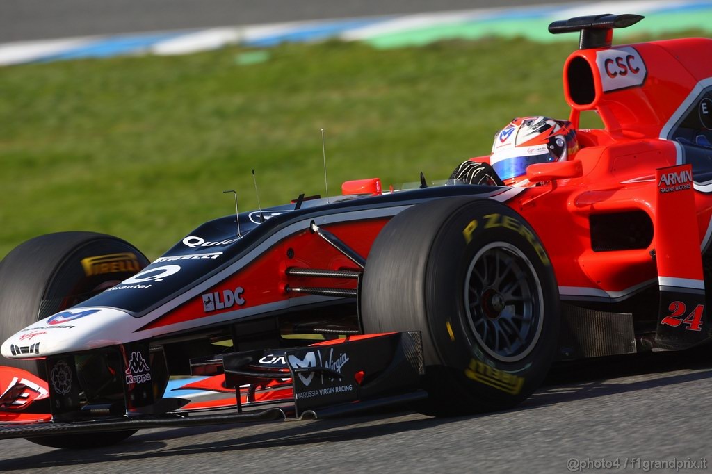 Jerez Test Febbraio 2011, 10/2/2011- Timo Glock (GER), Marussia Virgin Racing VR-02 