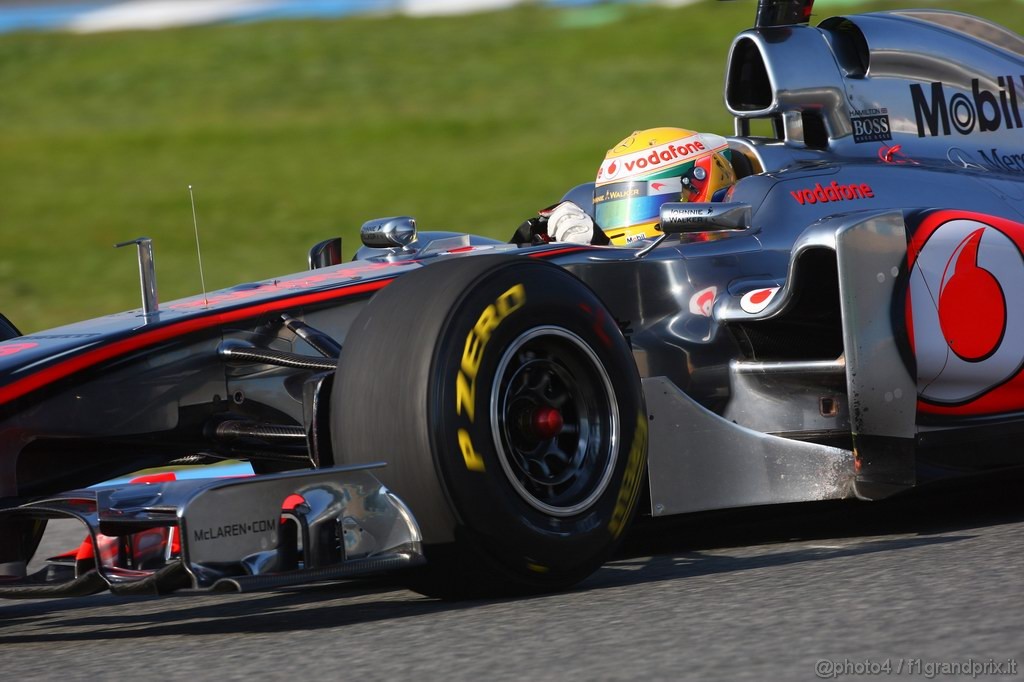 Jerez Test Febbraio 2011, 10/2/2011- Lewis Hamilton (GBR), McLaren  Mercedes, MP4-26 