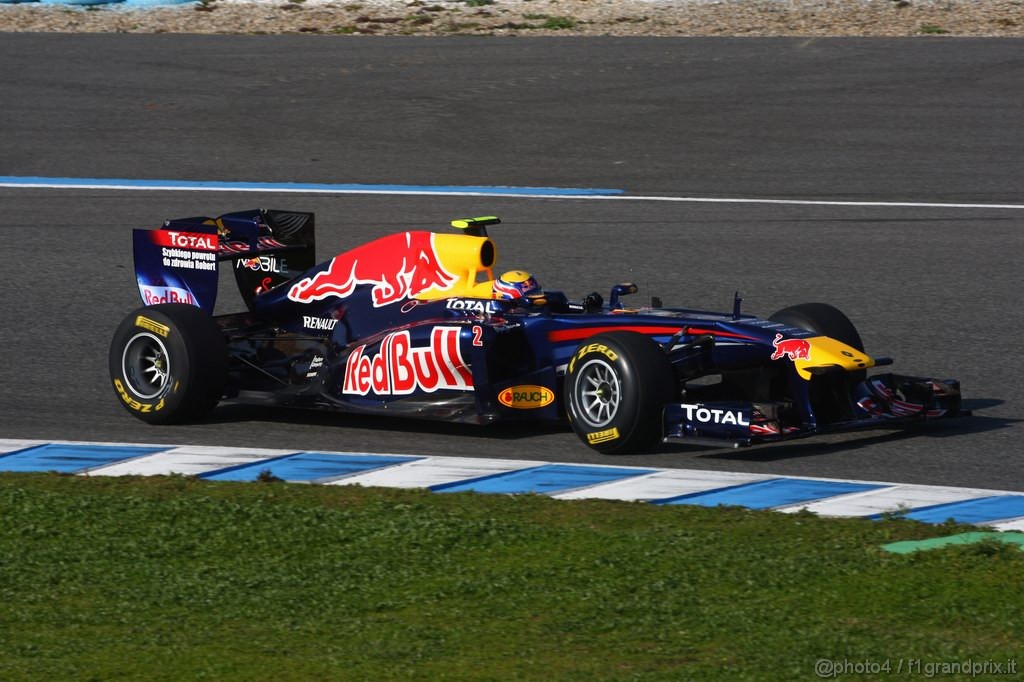 Jerez Test Febbraio 2011, 10/2/2011- Mark Webber (AUS), Red Bull Racing, RB7 