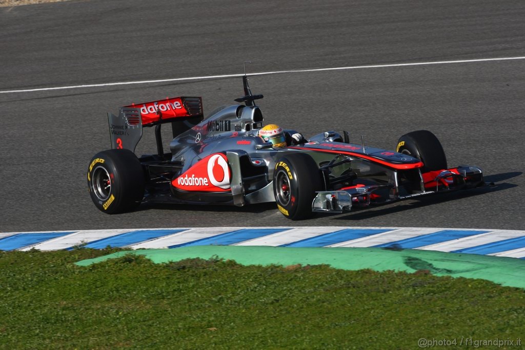 Jerez Test Febbraio 2011, 10/2/2011- Lewis Hamilton (GBR), McLaren  Mercedes, MP4-26 