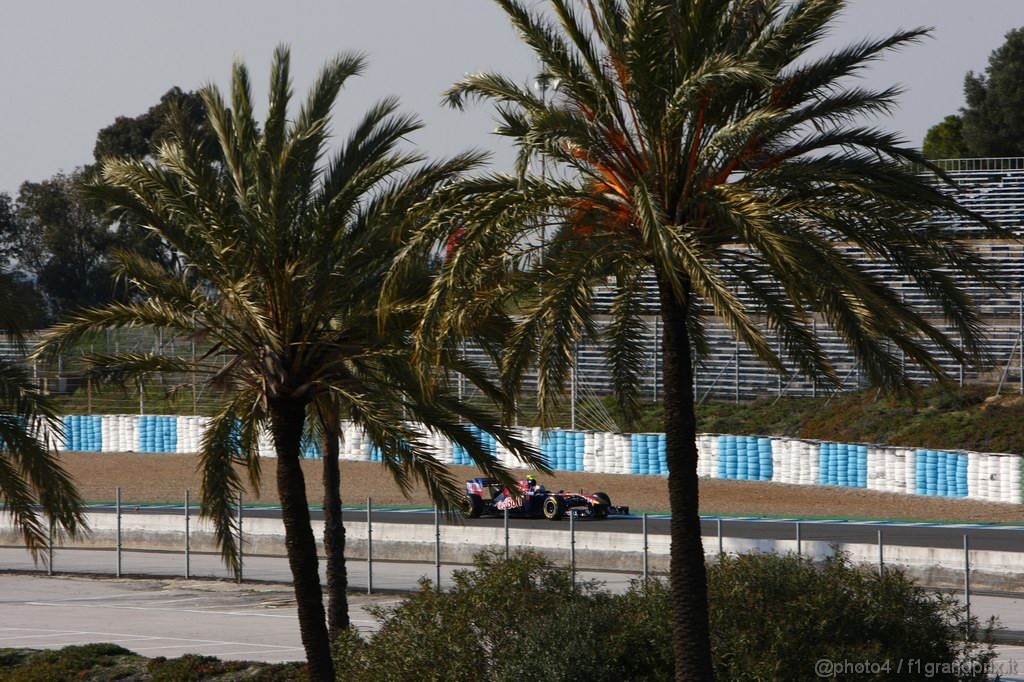 Jerez Test Febbraio 2011, 10/2/2011- Jaime Alguersuari (SPA), Scuderia Toro Rosso, STR6 