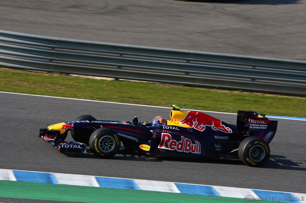 Jerez Test Febbraio 2011, 10/2/2011- Mark Webber (AUS), Red Bull Racing, RB7 