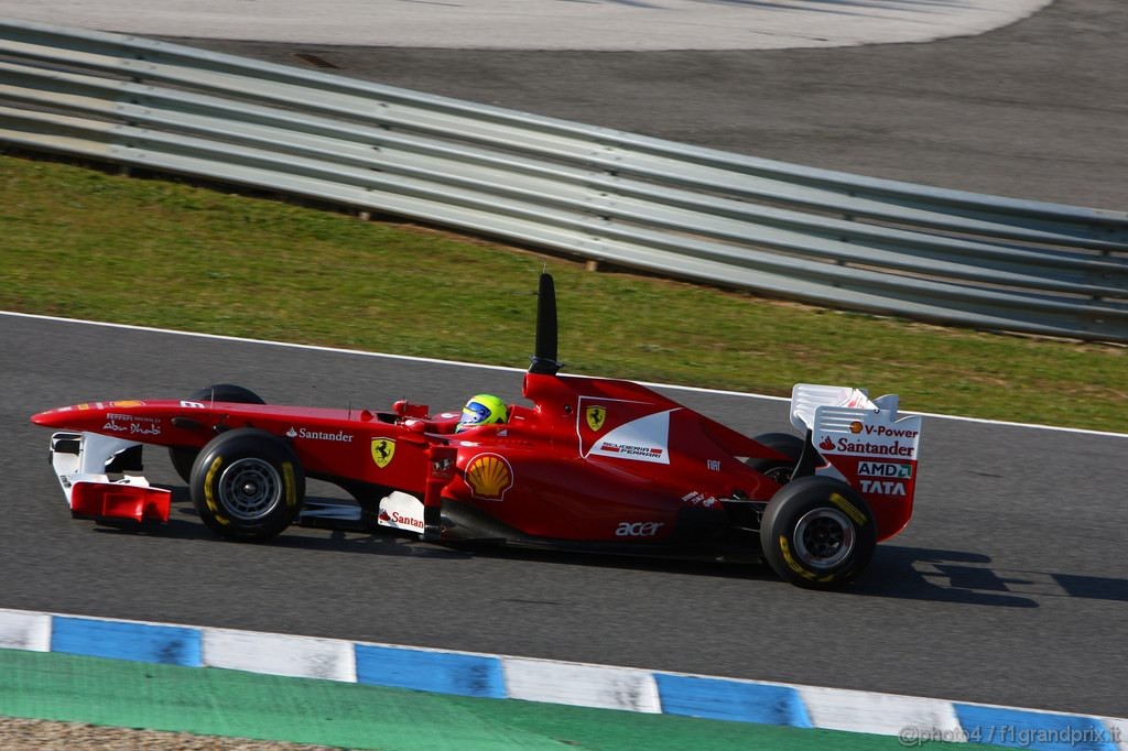 Jerez Test Febbraio 2011, 10/2/2011- Felipe Massa (BRA), Ferrari, F150 