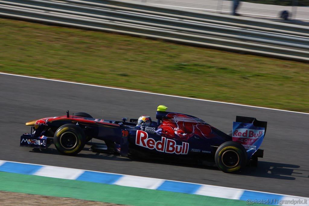 Jerez Test Febbraio 2011, 10/2/2011- Jaime Alguersuari (SPA), Scuderia Toro Rosso, STR6 
