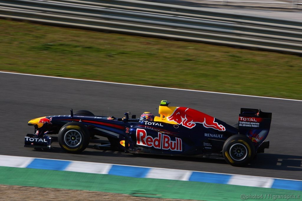 Jerez Test Febbraio 2011, 10/2/2011- Mark Webber (AUS), Red Bull Racing, RB7 