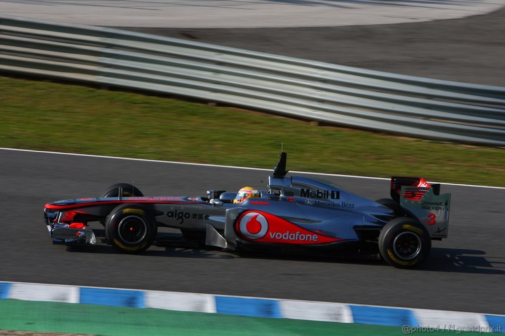 Jerez Test Febbraio 2011, 10/2/2011- Lewis Hamilton (GBR), McLaren  Mercedes, MP4-26 
