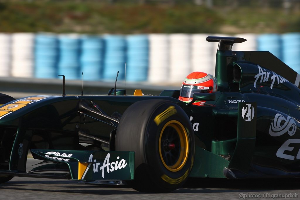 Jerez Test Febbraio 2011, 10/2/2011- Jarno Trulli (ITA), Team Lotus, TL11 