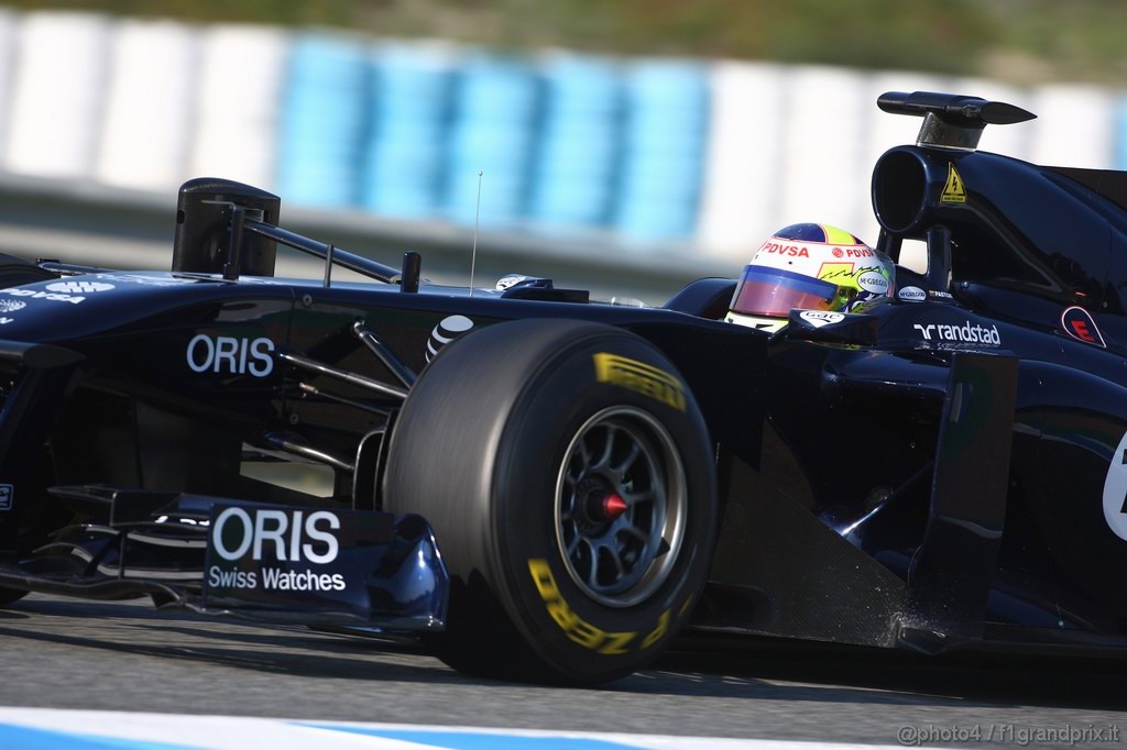 Jerez Test Febbraio 2011, 10/2/2011- Pastor Maldonado (VEN), Williams FW33 
