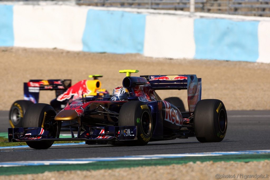 Jerez Test Febbraio 2011, 10/2/2011- Jaime Alguersuari (SPA), Scuderia Toro Rosso, STR6 