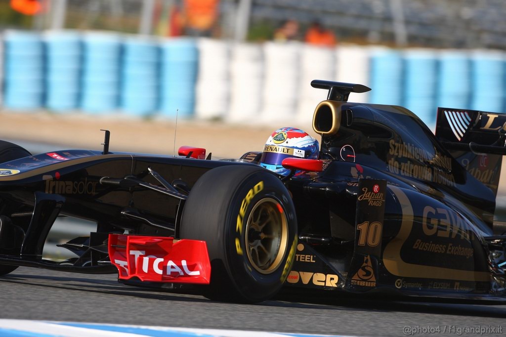 Jerez Test Febbraio 2011, 10/2/2011- Vitaly Petrov (RUS), Lotus Renault GP, R31 