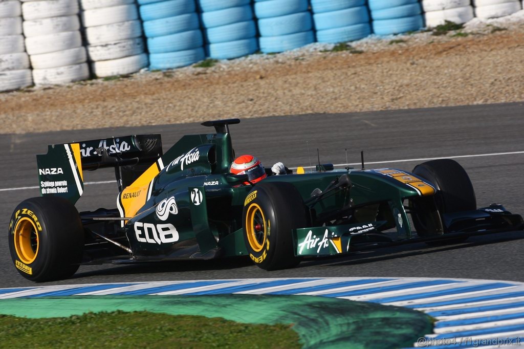 Jerez Test Febbraio 2011, 10/2/2011- Jarno Trulli (ITA), Team Lotus, TL11 
