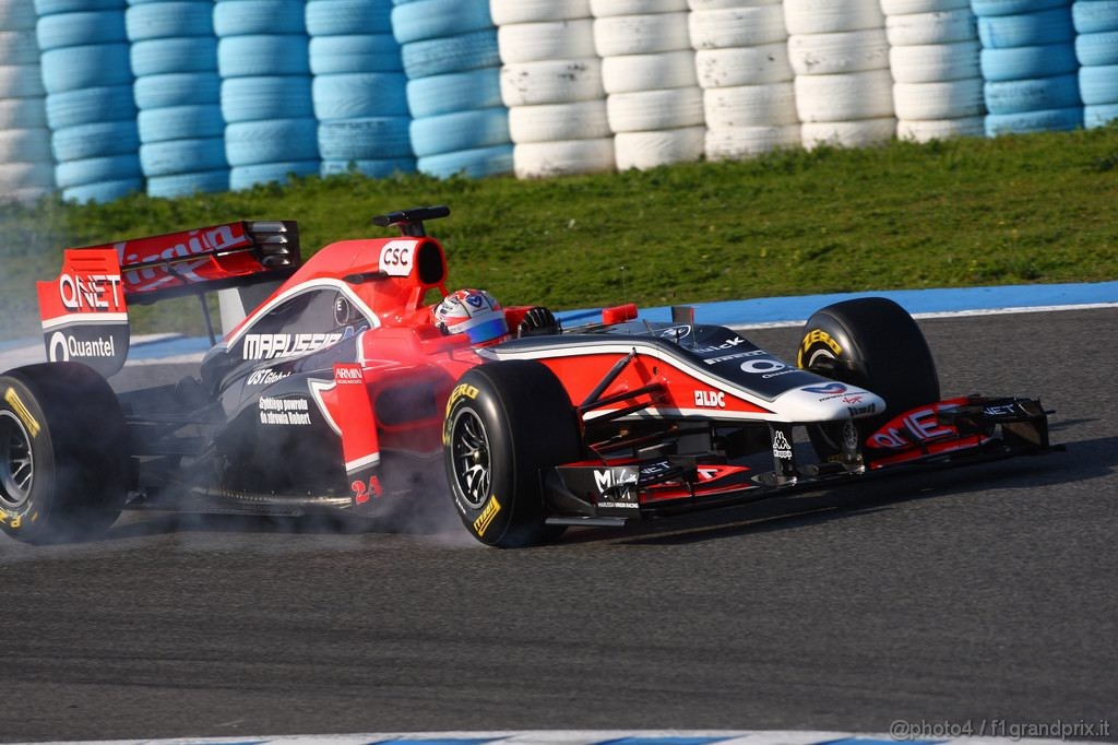 Jerez Test Febbraio 2011, 10/2/2011- Timo Glock (GER), Marussia Virgin Racing VR-02 