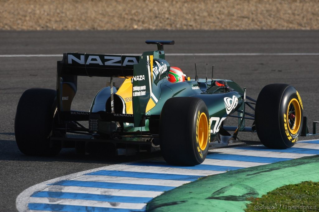 Jerez Test Febbraio 2011, 10/2/2011- Jarno Trulli (ITA), Team Lotus, TL11 