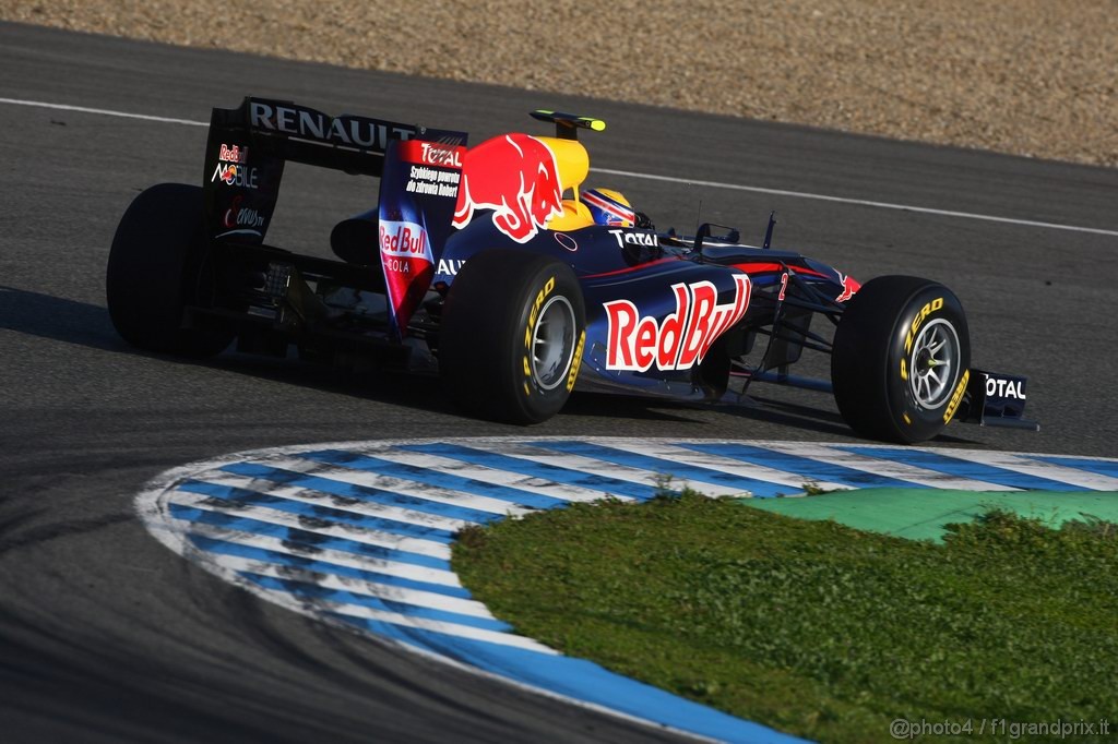 Jerez Test Febbraio 2011, 10/2/2011- Mark Webber (AUS), Red Bull Racing, RB7 