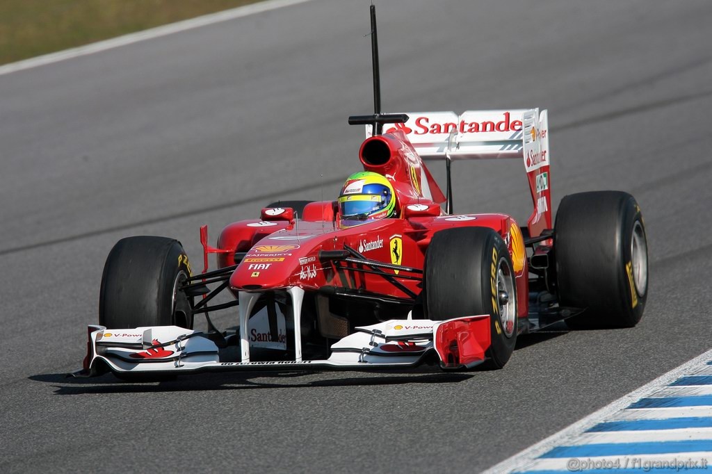 Jerez Test Febbraio 2011, 10/2/2011- Felipe Massa (BRA), Ferrari, F150 