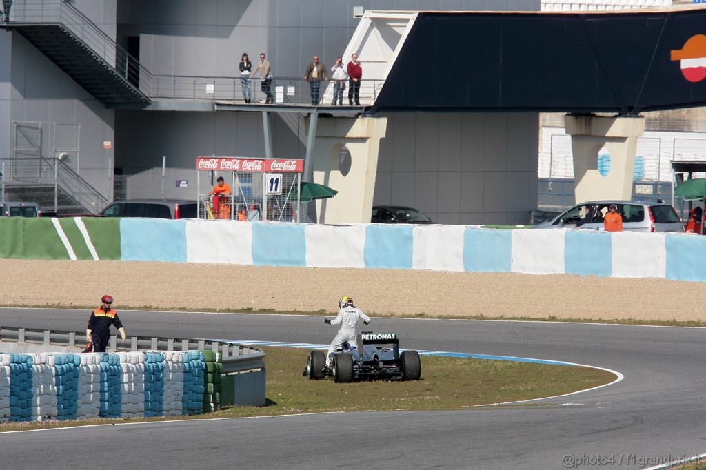 Jerez Test Febbraio 2011, 10/2/2011- Nico Rosberg (GER), Mercedes GP Petronas F1 Team, MGP W02 
