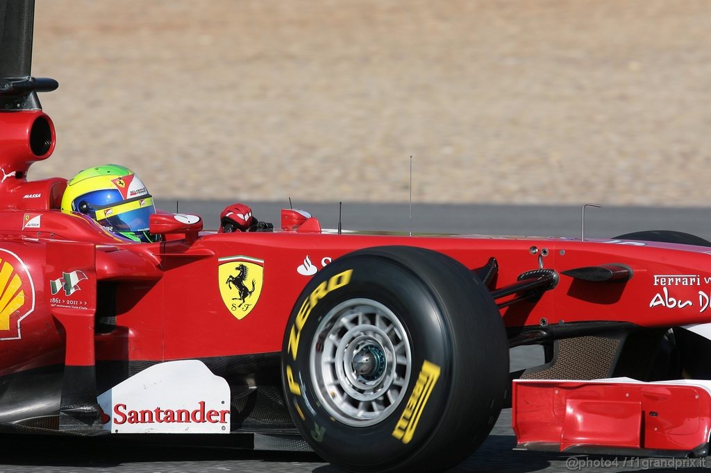 Jerez Test Febbraio 2011, 10/2/2011- Felipe Massa (BRA), Ferrari, F150 