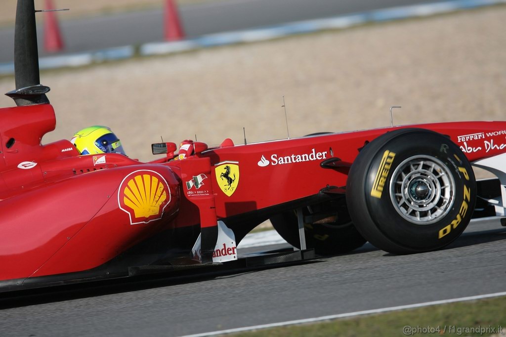 Jerez Test Febbraio 2011, 10/2/2011- Felipe Massa (BRA), Ferrari, F150 