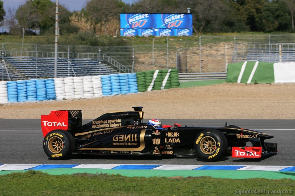 Jerez Test Febbraio 2011, 10/2/2011- Vitaly Petrov (RUS), Lotus Renault GP, R31 