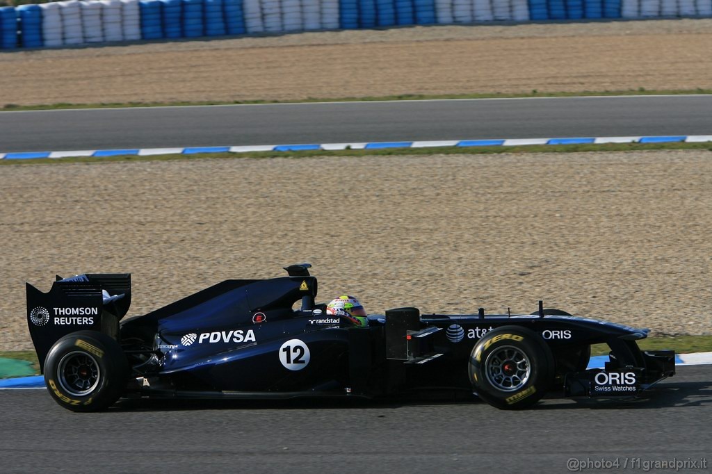 Jerez Test Febbraio 2011, 10/2/2011- Pastor Maldonado (VEN), Williams FW33 