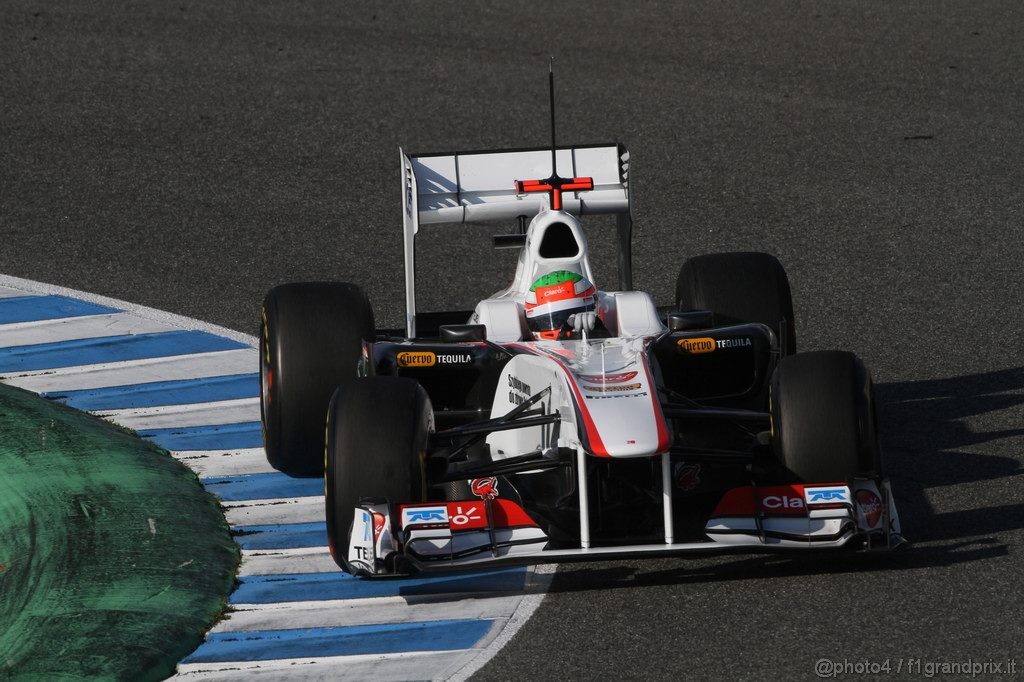 Jerez Test Febbraio 2011, 10/2/2011- Sergio Pérez (MEX), Sauber F1 Team C30 