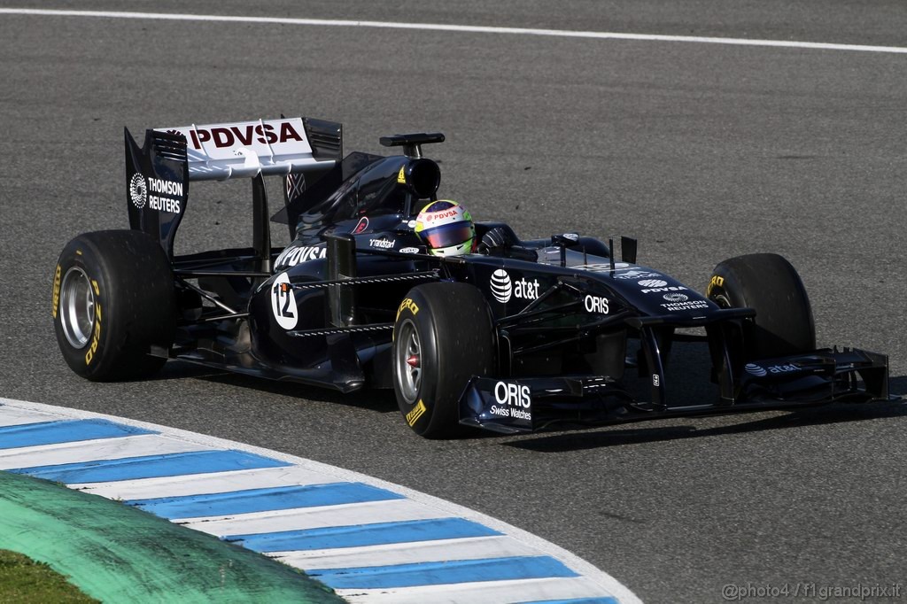 Jerez Test Febbraio 2011, 10/2/2011- Pastor Maldonado (VEN), Williams FW33 