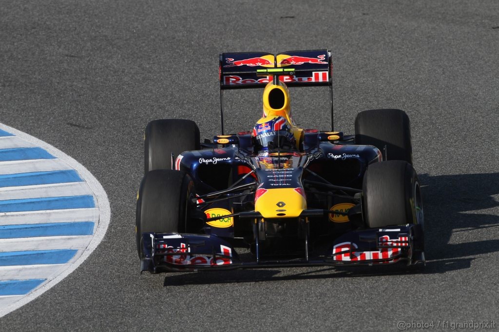Jerez Test Febbraio 2011, 10/2/2011- Mark Webber (AUS), Red Bull Racing, RB7 