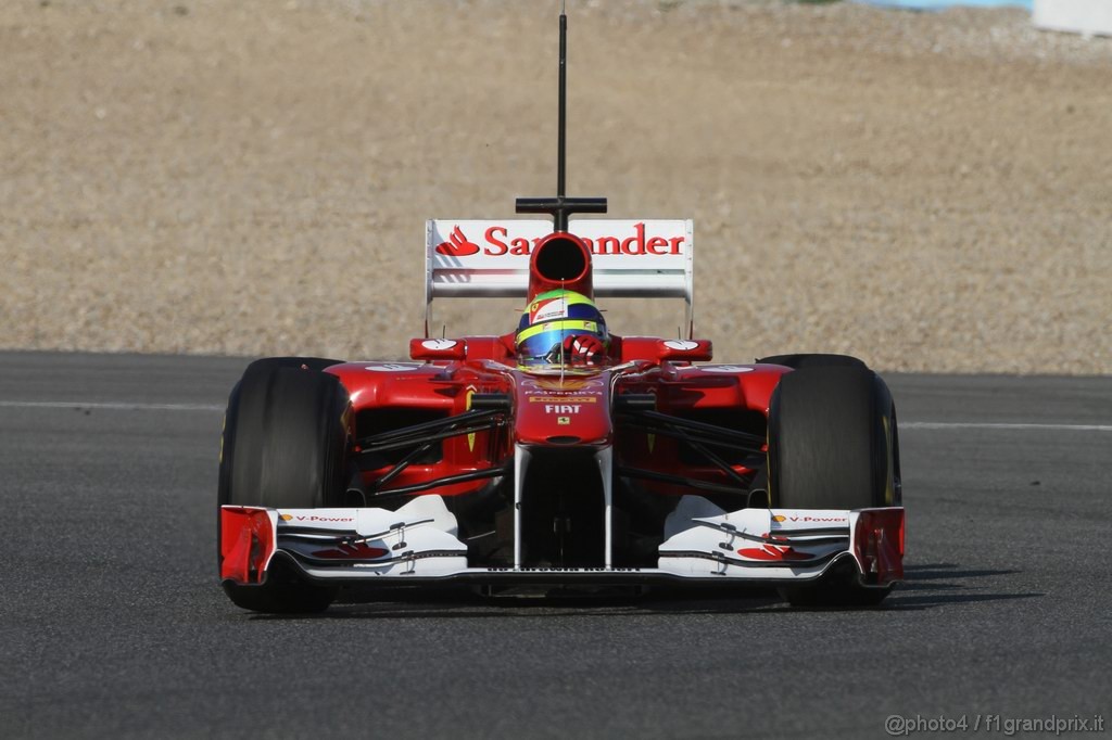 Jerez Test Febbraio 2011, 10/2/2011- Felipe Massa (BRA), Ferrari, F150 