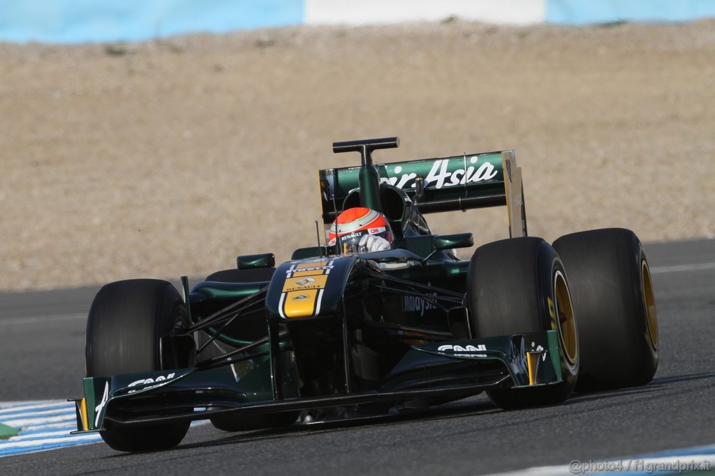 Jerez Test Febbraio 2011, 10/2/2011- Jarno Trulli (ITA), Team Lotus, TL11 
