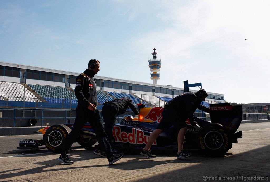 Jerez Test Febbraio 2011, during a Red Bull filming day at the Circuito De Jerez  on February 8, 2011 in Jerez de la Frontera, Spain.