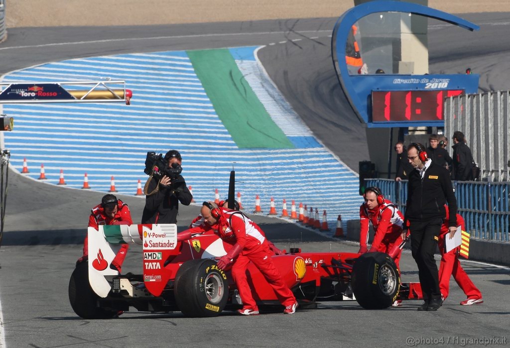 Jerez Test Febbraio 2011, 12.02.2011- Fernando Alonso (ESP), Ferrari, F-150 Italia 