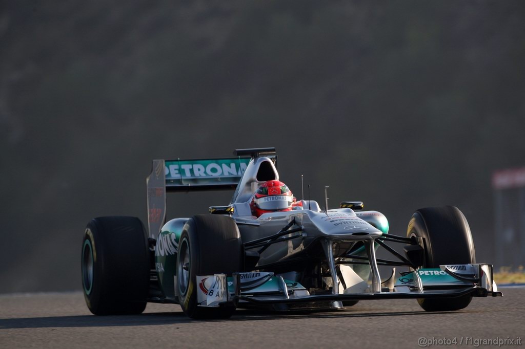 Jerez Test Febbraio 2011, 12.02.2011- Michael Schumacher (GER), Mercedes GP Petronas F1 Team, MGP W02 
