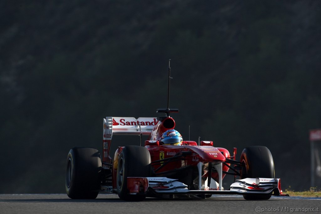 Jerez Test Febbraio 2011, 12.02.2011- Fernando Alonso (ESP), Ferrari, F-150 Italia 