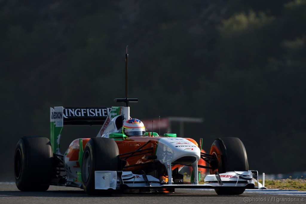 Jerez Test Febbraio 2011, 12.02.2011- Paul di Resta (GBR) Force India VJM04 