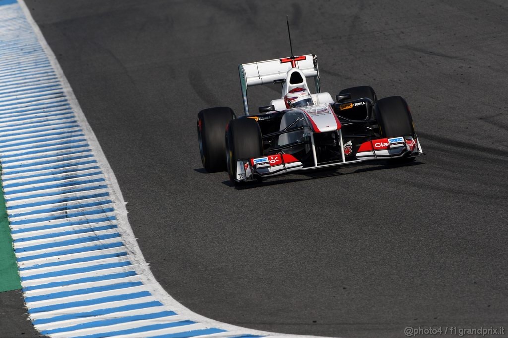 Jerez Test Febbraio 2011, 12.02.2011- Kamui Kobayashi (JAP), Sauber F1 Team C30 