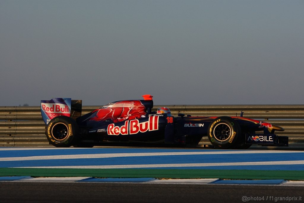 Jerez Test Febbraio 2011, 12.02.2011- Sébastien Buemi (SUI), Scuderia Toro Rosso, STR6 