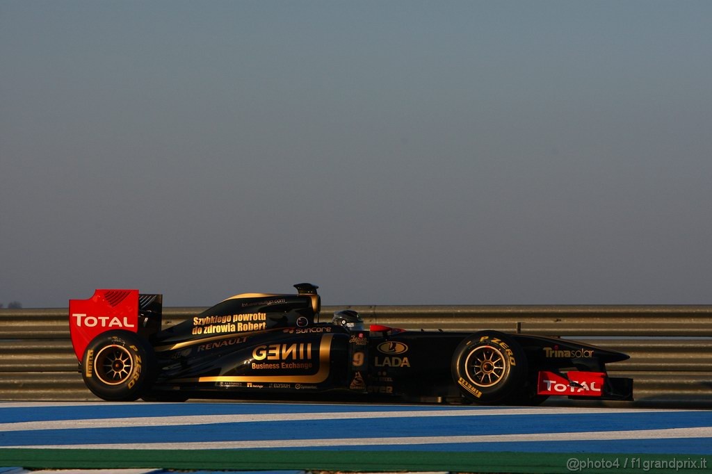 Jerez Test Febbraio 2011, 12.02.2011- Nick Heidfeld (GER), Testing for Lotus Renault GP, R31  