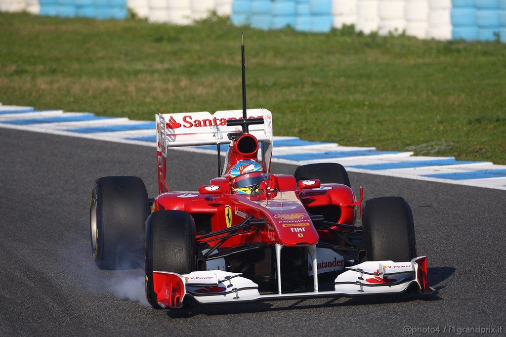 Jerez Test Febbraio 2011, 12.02.2011- Fernando Alonso (ESP), Ferrari, F-150 Italia 