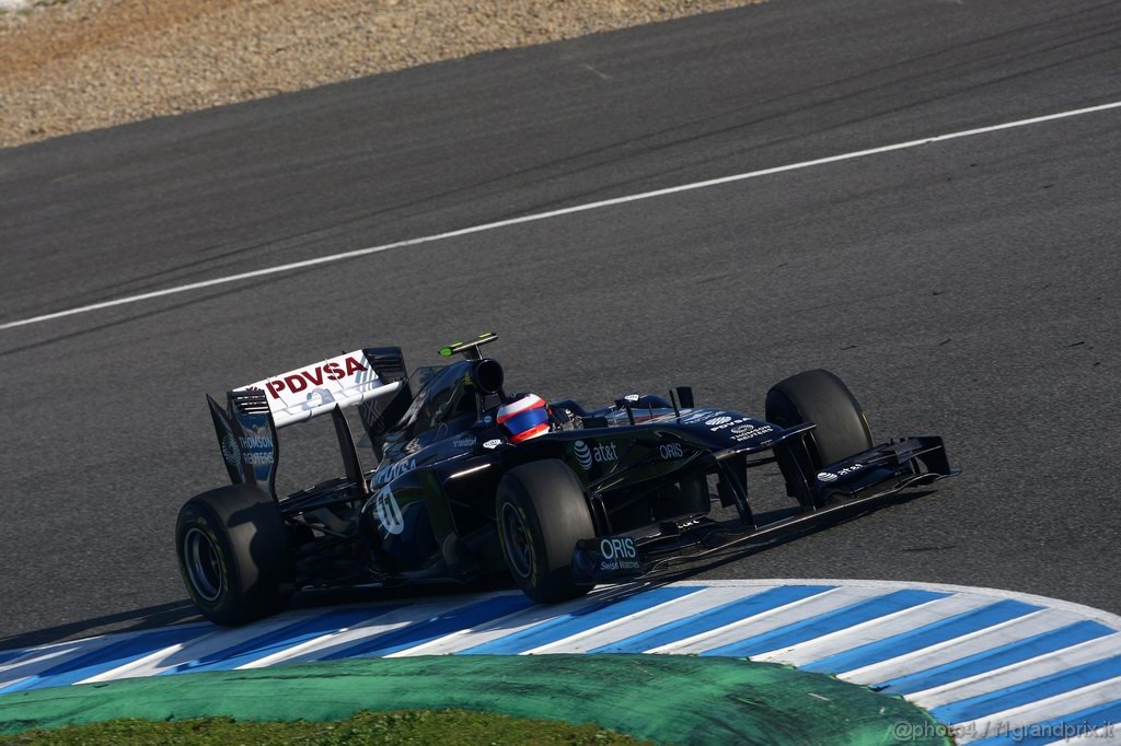 Jerez Test Febbraio 2011, 12.02.2011- Rubens Barrichello (BRA), Williams FW33 