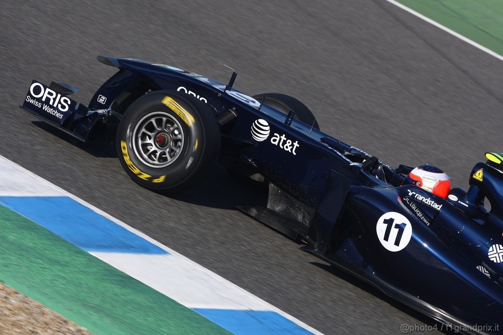 Jerez Test Febbraio 2011, 12.02.2011- Rubens Barrichello (BRA), Williams FW33 