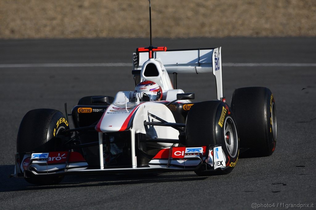 Jerez Test Febbraio 2011, 12.02.2011- Kamui Kobayashi (JAP), Sauber F1 Team C30 