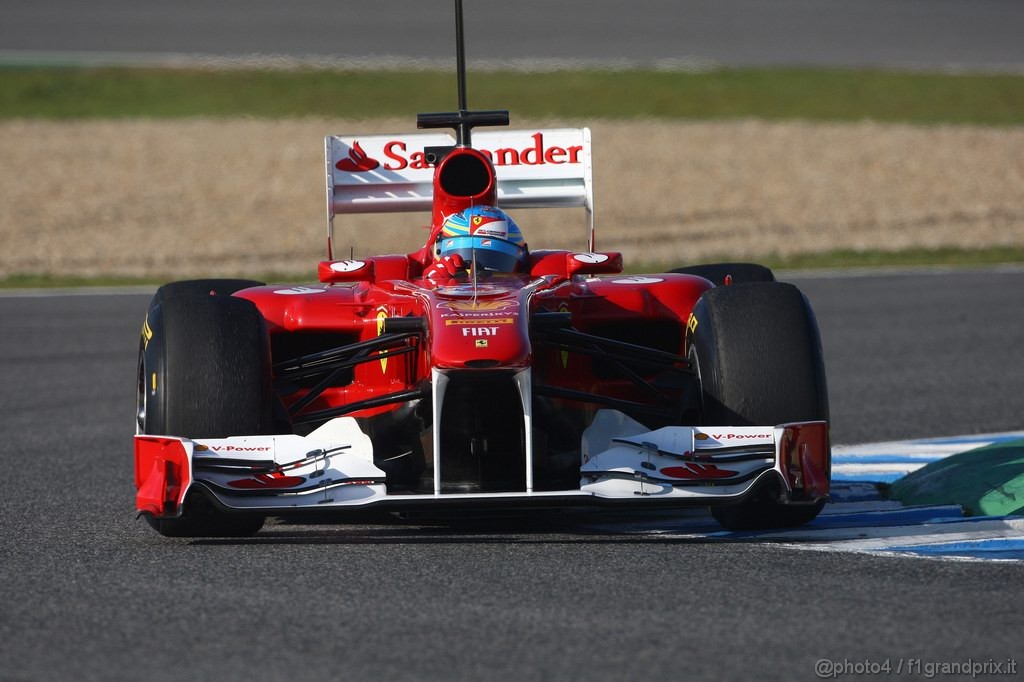 Jerez Test Febbraio 2011, 12.02.2011- Fernando Alonso (ESP), Ferrari, F-150 Italia 