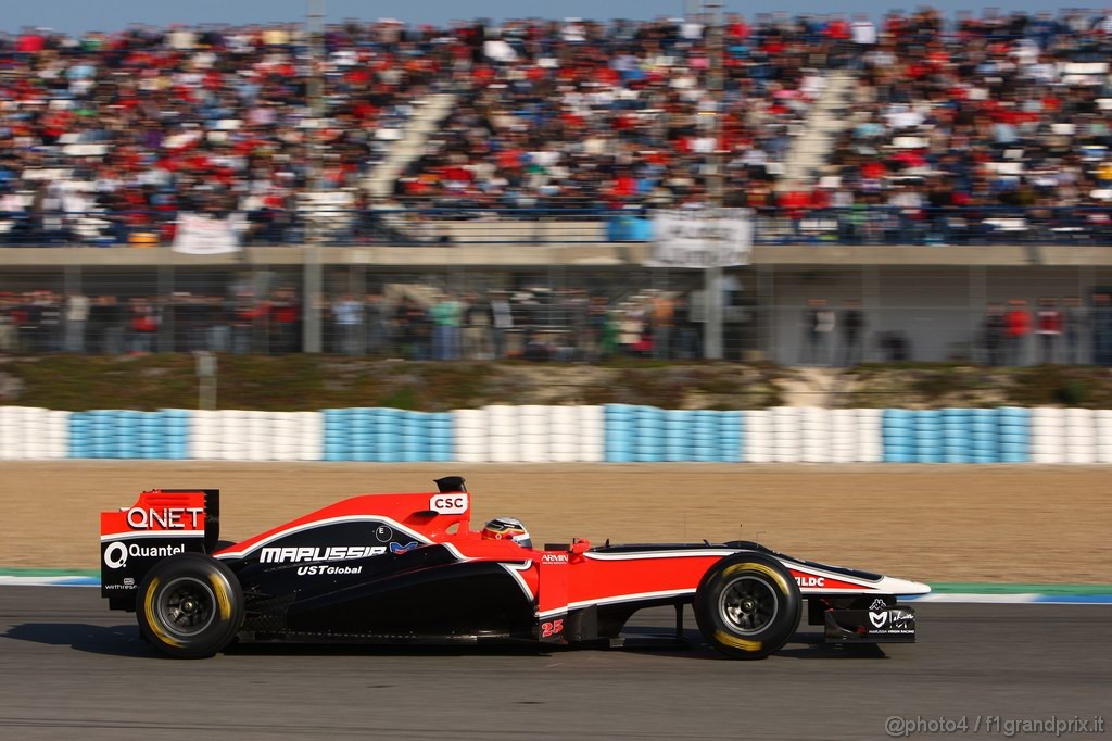 Jerez Test Febbraio 2011, 12.02.2011- Jerome D'Ambrosio (BEL), Marussia Virgin Racing VR-02 