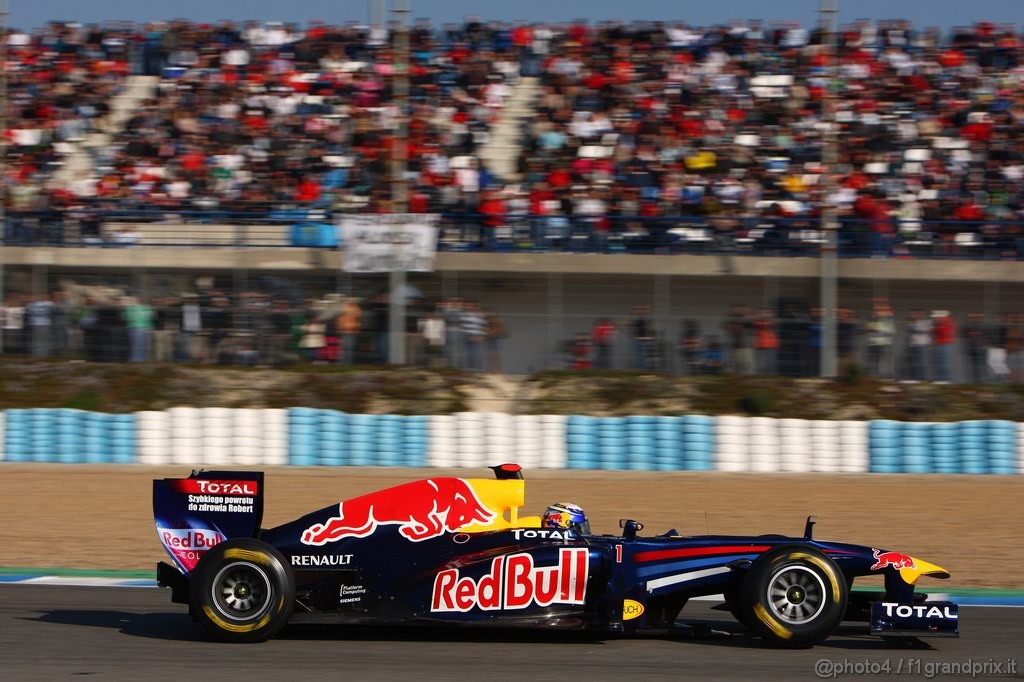 Jerez Test Febbraio 2011, 12.02.2011- Sebastian Vettel (GER), Red Bull Racing, RB7 